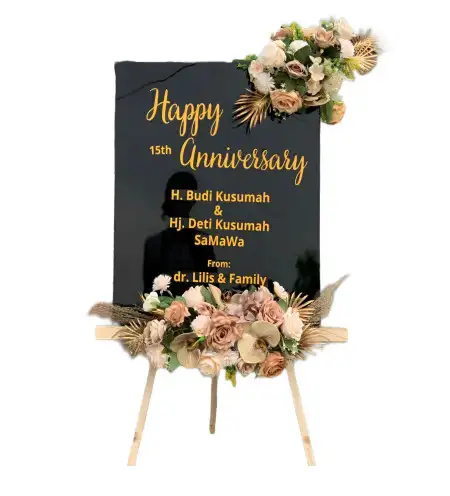 Papan Bunga Akrilik loa bakung
