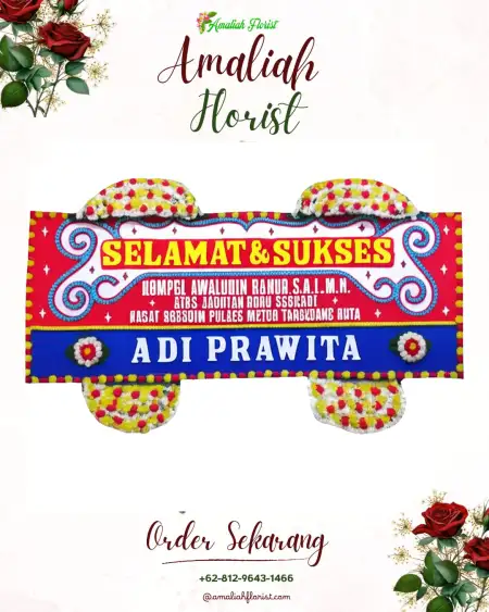 Papan Bunga Ucapan Selamat loa bakung